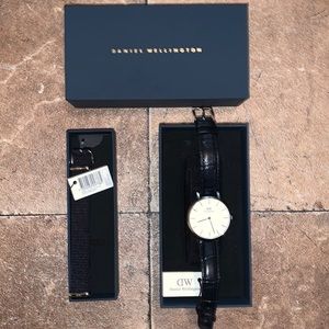 Daniel Wellington Petite Cornwall 32mm with additional 32mm Petite Reading Strap
